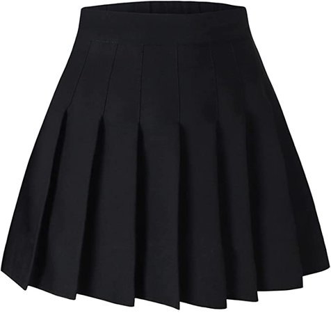 Amazon.com: SANGTREE Junior Teen Girls Womens High Waist School Uniform Cosplay Costume Pleated Short Skirt, Black Tag XL = US L : Clothing, Shoes & Jewelry