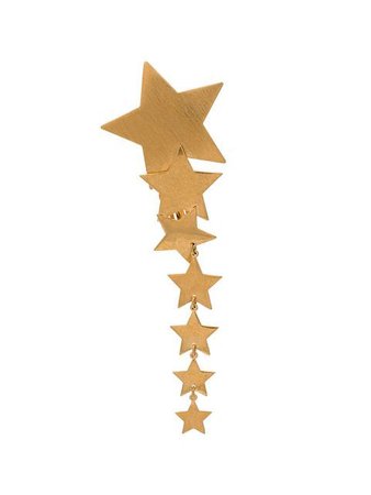 Saint Laurent metallic star single drop earring $408 - Shop SS19 Online - Fast Delivery, Price