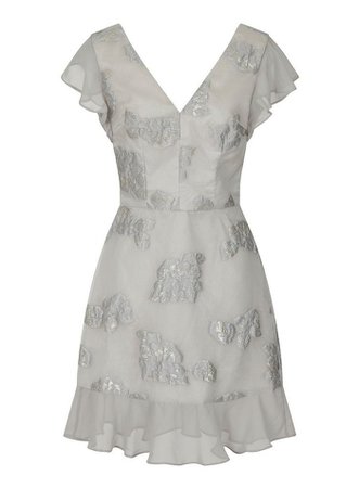 *Chi Chi London Silver Clemmie Dress | Dorothy Perkins