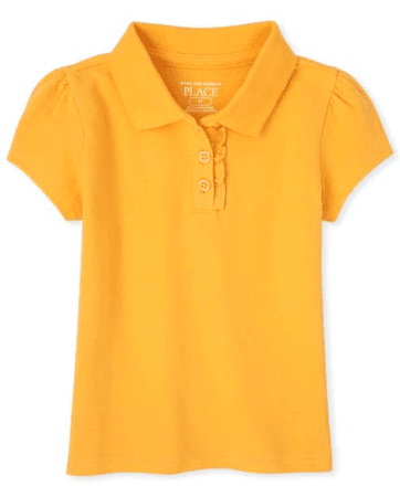 yellow mustard uniform shirt