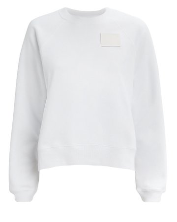 Shrunken White Sweatshirt
