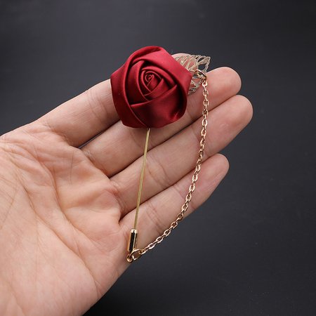 Rose brooch pin