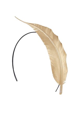Feather-Hairband-Gold – Suzannah