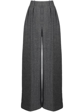Khaite Teyana high-waisted wool trousers - FARFETCH