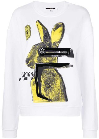 bunny print sweatshirt