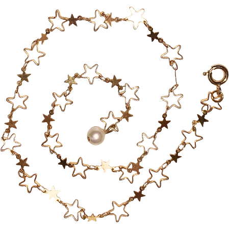 rebbie_irl’s gold starry chain bracelet
