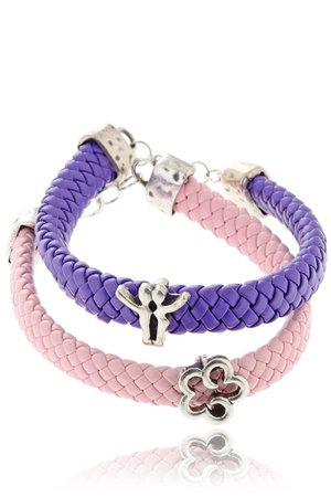 ALBERTO GALLETI KIMBERLEY Pink Purple Bracelets (set of 2) – PRET-A-BEAUTE.COM