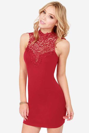red date dress