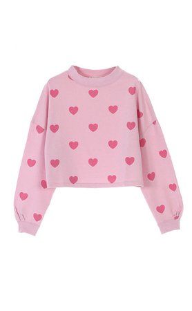 pink heart sweater