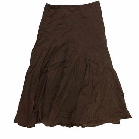 brown fairy grunge maxi skirt