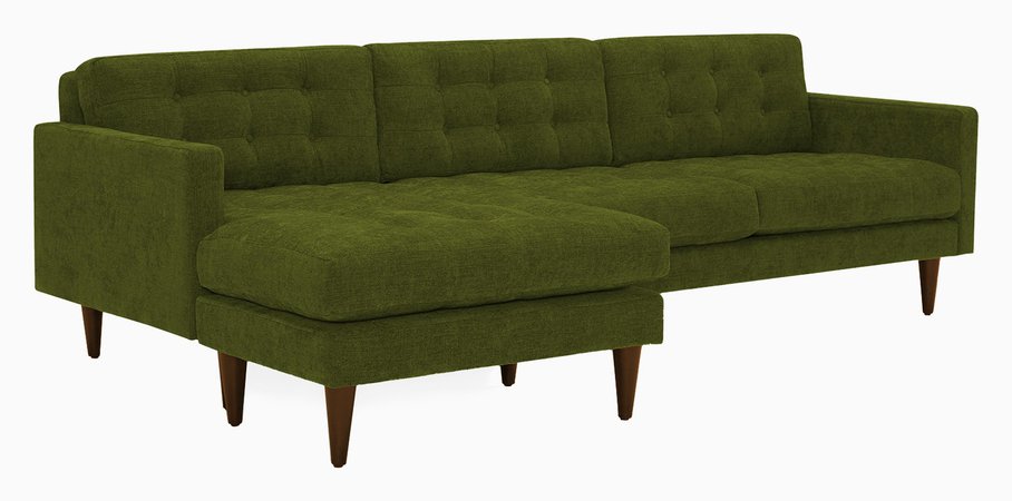 green couch sofa