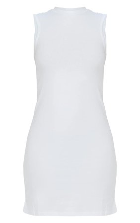 White Oversized Sleeveless T Shirt Dress | PrettyLittleThing USA