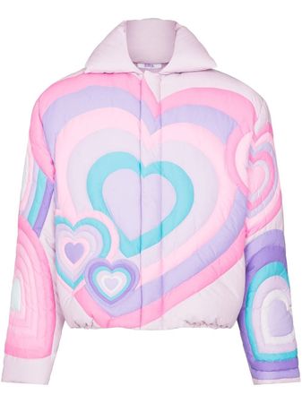 ERL Hearts Patterned Puffer Jacket