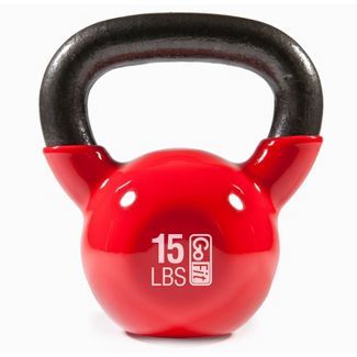 Gofit Classic Pvc Kettlebell With Dvd And Training Manual - Red 15lbs : Target