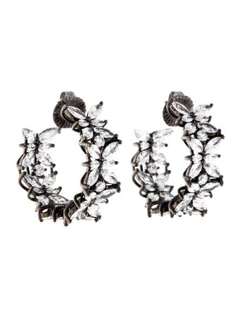 Angélique de Paris Hoopla Marquis Hoop Earrings - Earrings - WANGE21533 | The RealReal