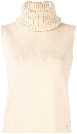 PRE-OWNED knitted sleeveless top