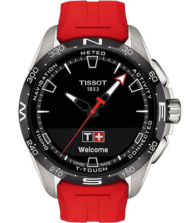 Tissot T-Touch Connect Red Strap Solar Watch