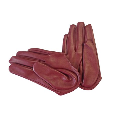 Cropped Burgundy Gloves