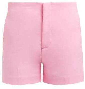 Kirk Cotton Blend Tailored Shorts - Womens - Pink