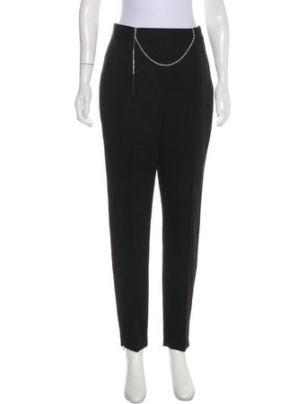 Alexander Wang Wool Embellished High-Rise Straight-Leg Pants w/ Tags - Clothing - ALX58191 | The RealReal
