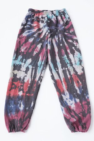 Urban Renewal Recycled Rainbow Crackle Tie-Dye Sweatpant | Urban Outfitters