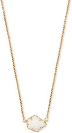 Amazon.com: Kendra Scott Tess Small Pendant Necklace for Women, Dainty Fashion Jewelry, 14k Gold-Plated, White Mother of Pearl : Clothing, Shoes & Jewelry