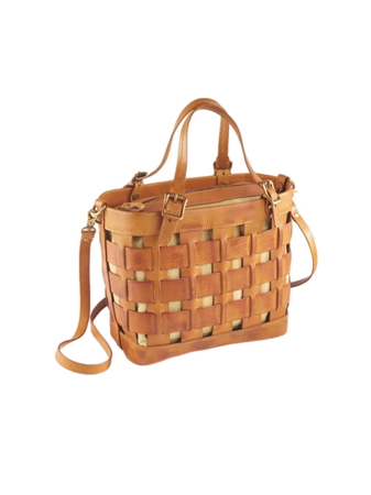 basket weave leather Purse, Basket Handbag Shoulde