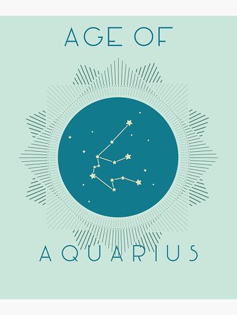 "Age of Aquarius" Poster by ColourfulSplash | Redbubble