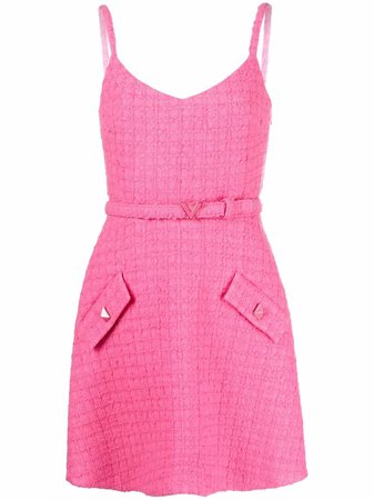 Valentino Tweed Mini Dress - Farfetch