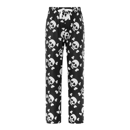 CAITZR Women's Plush Fuzzy Skull Pajama Pants Warm Cozy Pj Bottoms Drawstring Lounge Pants Fleece Sweatpants Fluffy Sleepwear - Walmart.com
