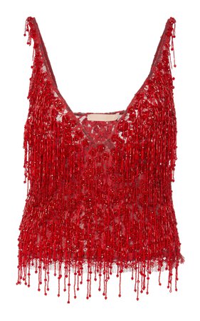 Occurrence Hand-Beaded Lace Top by Brock Collection | Moda Operandi