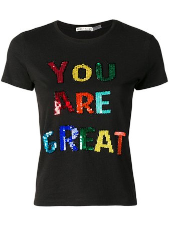 Alice+Olivia You are Great T-shirt $177 - Buy Online - Mobile Friendly, Fast Delivery, Price