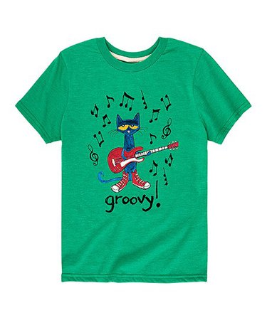 Instant Message Kelly Green Pete the Cat Groovy Tee - Toddler & Kids | Best Price and Reviews | Zulily