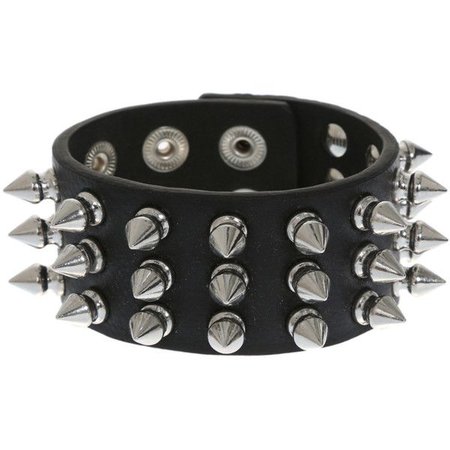spike leather bracelet polyvore – Pesquisa Google