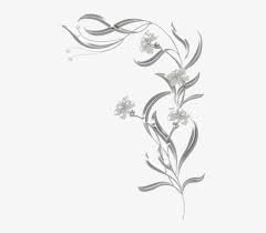silver flowers border - Google Search