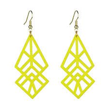 yellow geometric earring - Google 検索