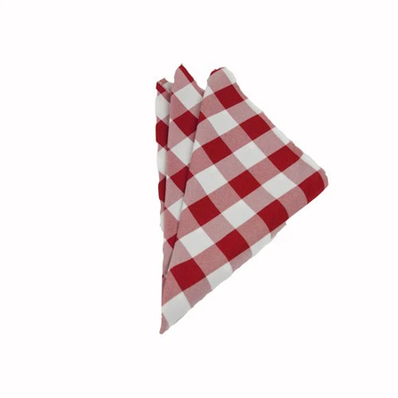 red & white napkins