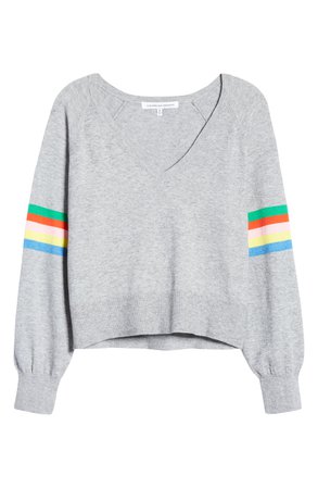 cupcakes and cashmere Hazel Rainbow Stripe Sweater | Nordstrom