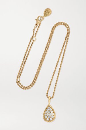 Gold Serpent Bohème 18-karat gold diamond necklace | Boucheron | NET-A-PORTER