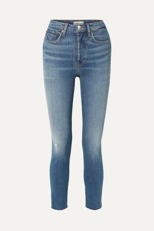 Originals High-rise Ankle Crop Skinny Jeans - Mid denim