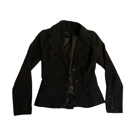 bcx black button up blazer jacket coat