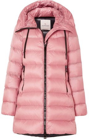 Quilted Shell Down Jacket - Pink