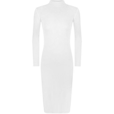 WearAll Long Sleeve Turtleneck Bodycon Midi Dress ($23)