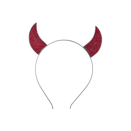 Lux Accessories Red Devil Horn Silver Allow Headband Halloween Costume Set - Walmart.com
