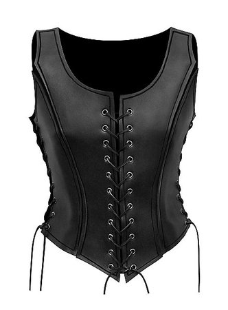leather armor vest women black - Google Search