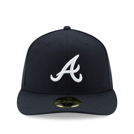 Atlanta Braves New Era Road Authentic Collection On-Field Low Profile 59FIFTY Fitted Hat - Navy