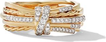 David Yurman Angelica Diamond Stack Ring | Nordstrom