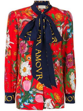 Gucci L’Aveugle Par Amour floral blouse.