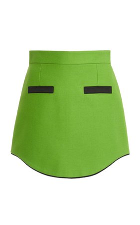 Curved Hem Mini Skirt by George Keburia | Moda Operandi