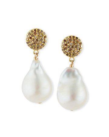 Neiman Marcus - Baroque Pearl Drop Earrings